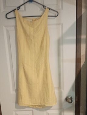 Yellow Sleeveless Summer Dress - Brand Unknown